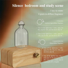 Diffuseur d'huiles essentielles sans eau, diffuseur d'aromathĂ©rapie pour la maison et le bureau, diffuseur d'arĂ´mes en bois et en verre, machine Ă