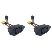 2X for Super Soco Lithium Battery Connector Charger Socket  Circular  for Super Soco Tc Ts Tsx Cu Round Needle