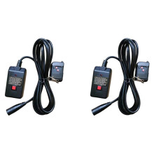 2X Smoke Fog Machine Wired Remote Control Remote Controller Receiver för 400W 900W 1500W Stage Effects-Dimma