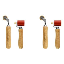 2Set 40 mm Silikon Sömrulle & Mässing Sömrulle, Tapet Sömrulleverktyg, Takbeläggning & Vinylgolv Detaljrulle