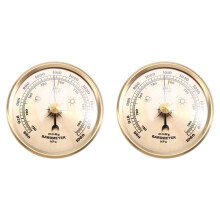 2pcs 70mm Atmospheric Home Barometer Weather Forecasting Instrument Aneroid Barometer Gas Pressure Gauge