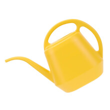 Long Spout Watering Can for Indoor Plants, Ergonomic Grip Small Yellow Pot for Precise Watering