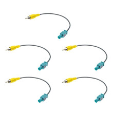 5X for - Rear View Camera Adapter Cable Fakra to RCA Connector Reversing Car Rear Sight Conversion Wire