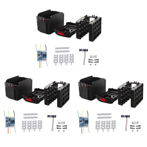 3X for -Battery Case Storage Box Shell PCB Charging Board for -Battery Case Power Tool Accessories,20 Cores