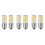 6 Pack 4W Dimmable LED E17 Microwave Oven Bulb , Daylight 6000K 40W Halogen Equivalent Light ,Ceramic E17 LED Bulb 1
