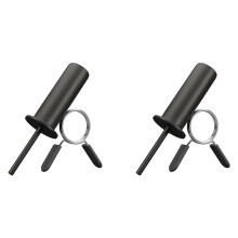2X Weight Stack Pin, Gym Pin with Spring Clip Collar,Weight Pins Strength Training Equipment 10mm