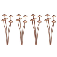 4X Mushroom Metal Decorative Garden Stakes Perfect for Outdoor Spring Decor and Adding to Your Metal Flowers