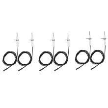 6Pc 38Inch Ignitor Wire & Ceramic Electrode Assembly,Ignition Electrode Can DIY Bending for Gas Ceramic Plug Ignition