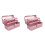 2X Glitter  &  Tool Storage Box,3-Layer Stackable Carry Tackle Box Sewing Box Organizer for Art 1
