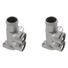 2X Car Aluminium Alloy Cooling Coolant Hose Pipe Connector Fit for  B3  Sharan - 80