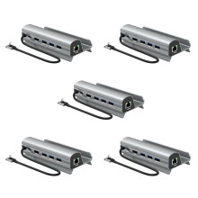 5X Dock Station TV Base Stand Hub Holder Docking USB C to RJ45 Ethernet for SteamDeck Console