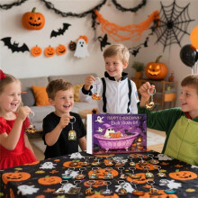 Halloween-Ornamente, Countdown-Kalender, Countdown Bis Halloween, 24-Anhänger-Kalender, 2D-Acryl-Ornament, Andenken B