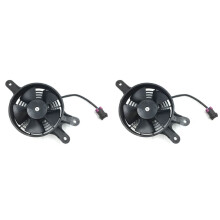 2X Motorcycle Fan Radiator Fan Cooling Waterproof Plug for Linhai 260CC 300CC 400C ATV Quad LH260 LH300 LH400