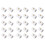 30Pcs 1/2 Inch PVC Mist Nozzle Misting System for Patio Outdoor  Coupling PVC Split Section with Mist Nozzle 1