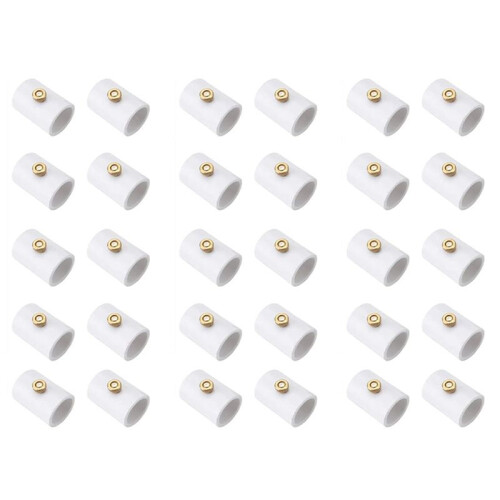 30Pcs 1/2 Inch PVC Mist Nozzle Misting System for Patio Outdoor  Coupling PVC Split Section with Mist Nozzle 1