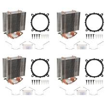 4X Lüfterloser CPU Kühler 12Cm Lüfter 6 Kupfer Hitze Rohr Lüfterloser Kühler für LGA 1150/1151/1155/1156/775
