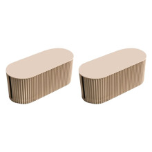 2X Power Cord Plug Board Charging Data Cable Hub Cable Manager Socket Storage Box Protector 2