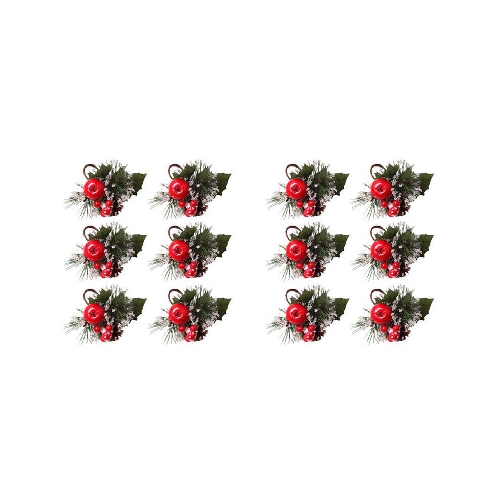 Semoic 2X Tablecloth Ring Napkin Ring Christmas Table Decoration Christmas An Fruit Napkin Buckle()