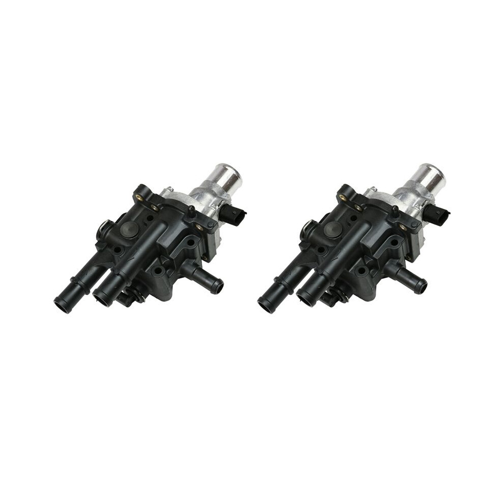 2X New Engine Coolant Thermostat Housing Assembly For Sonic Cruze 1.8L 55579951 25192228 Black 4712439362661