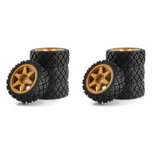 8Pcs 70mm Rubber Tire Wheel Tyre for XV01 XV02 TA06 TT01 TT02 PTG-2 1/10 RC Rally Racing Car Upgrade Parts