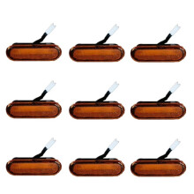 Front LED Grille Lights for  Bronco Wildtrak/ Badlands/ First Edition/ Everglads 2021-2023 Amber Dynamic Lamps, 9PCS