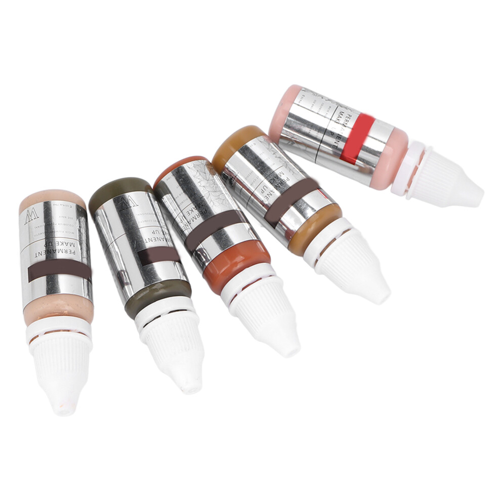 5pcs 15ml Microblading Ink Palette for Practice, Color Correction & Pigments