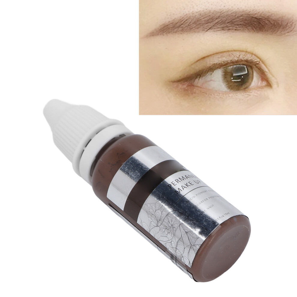 Brown Semi Permanent Eyebrow Tattoo Ink 15Ml Coffee Practice Pigment