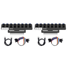 2PCS 8 Channel High Precision Electronic Infrared Tracking Sensor Module Support Automatic Calibration B