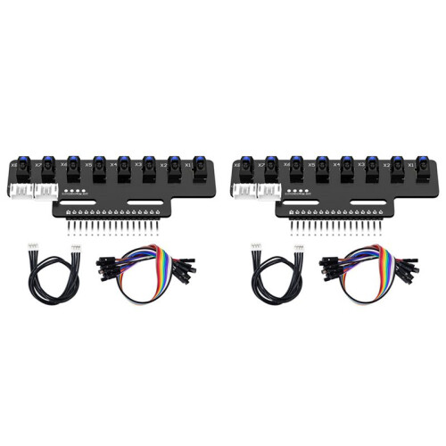 2PCS 8 Channel High Precision Electronic Infrared  Tracking Sensor Module Support Automatic Calibration B
