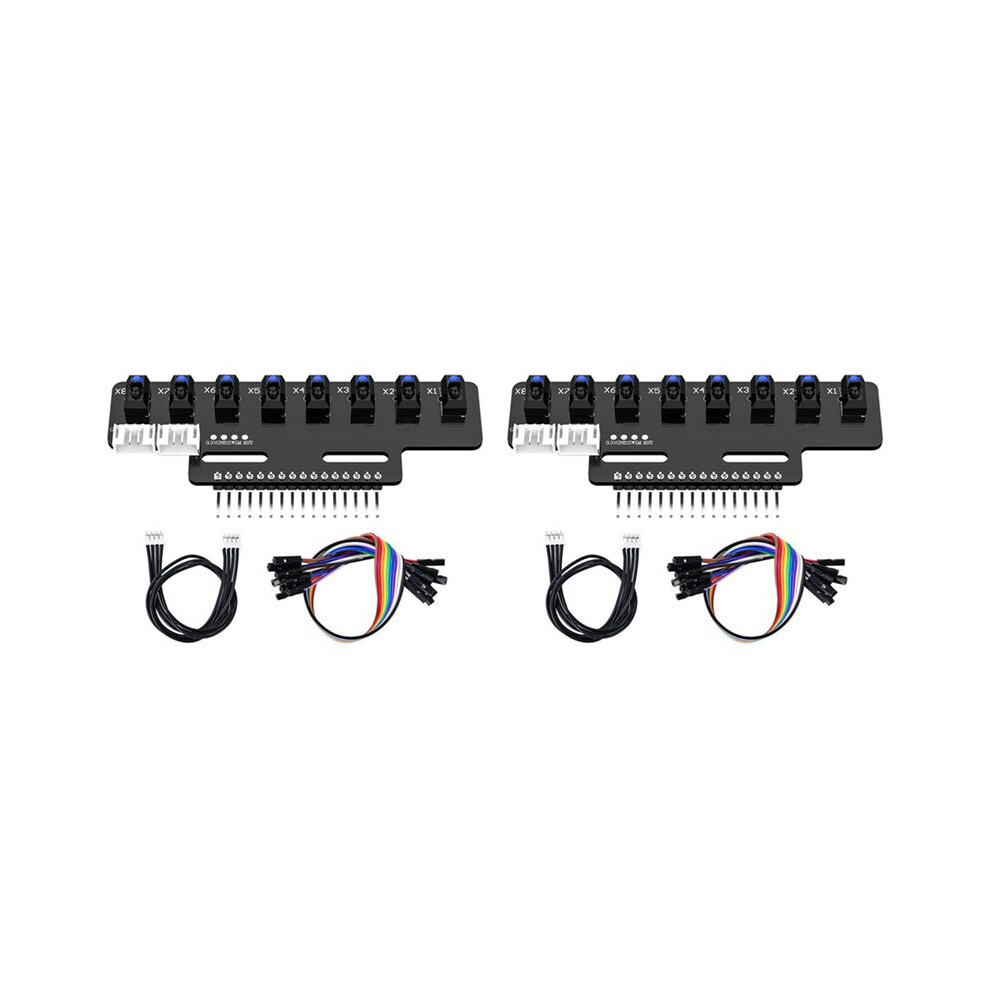 2Pcs 8 Channel High Precision Electronic Infrared Tracking Sensor Module Support Automatic Calibration B 6032301917422