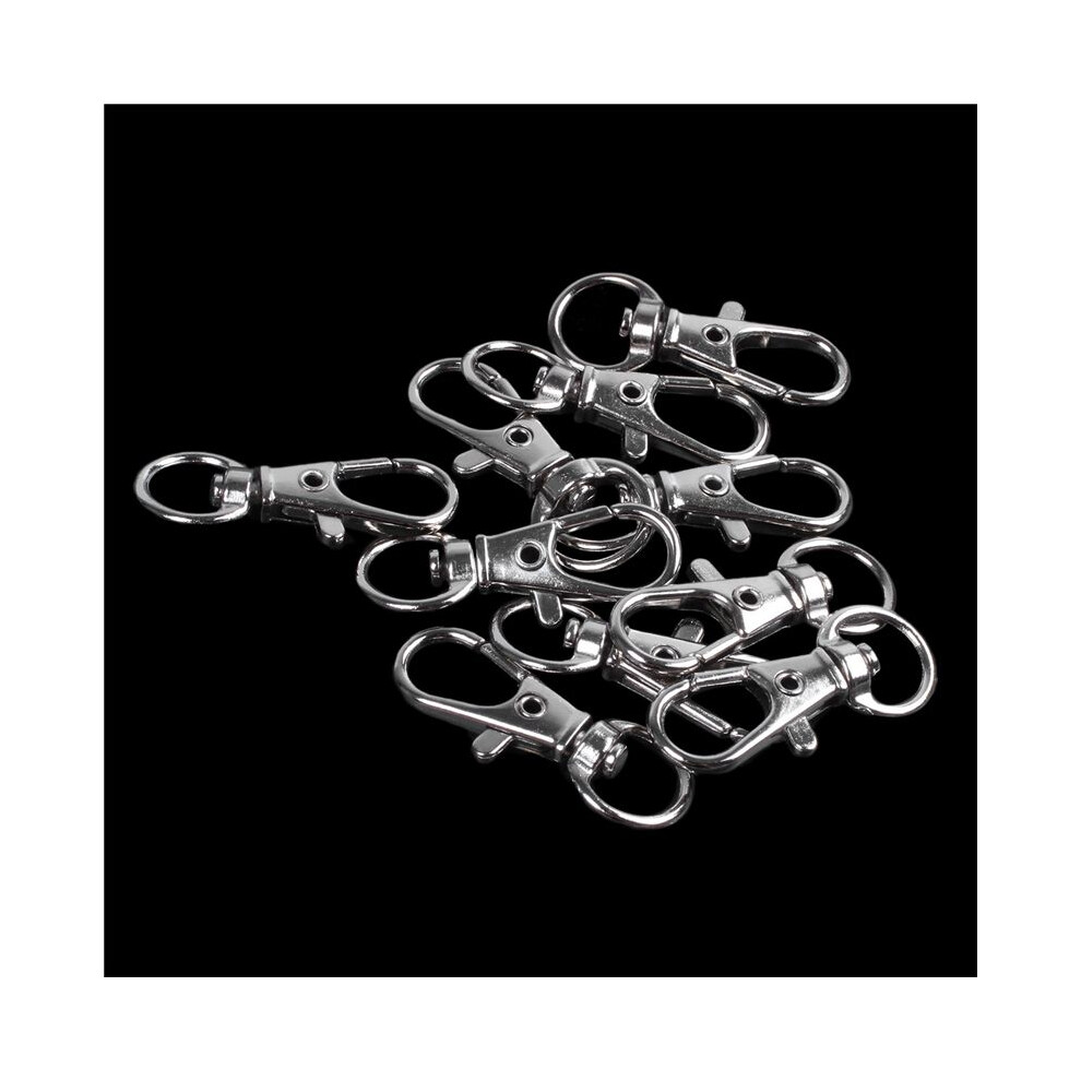 Photos - Multi Power Tool 100pcs Metal Clasp Swivel Trigger Clips Snap Hooks Key Ring Bags DIY Silver