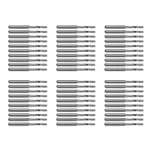 60 Peças 2Mm X 15Mm Carbide Single Flute End Mill Router Bit para Máquina de Gravação
