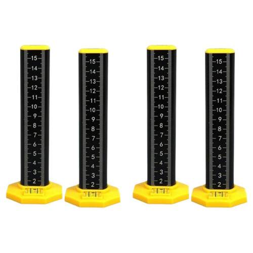 2X Ceiling and Floor Tile Height Ruler,Double-Sided Scale Dual Use Measuring Ruler with Magnetic Base