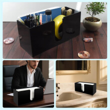 Paper Towel Holder for Countertop,Acrylic Napkin Dispenser-Paper Towel Dispenser for Bathroom Kitchen Restaurant Toilet