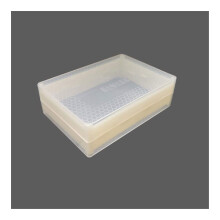 10 Pcs Beekeeping Tools Honey Comb Box Set with Transparent 500g Plastic Cassettes and Removable Trays