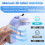 Portable 3D Embossing Label Printer DIY Manual Label Printing 12965 Manual Typewriter 2