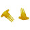 30Pcs Beekeeping Tools Yellow Plastic Queen Cage Protector Set, Reusable SnapOn Hive Covers 4