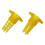 30Pcs Beekeeping Tools Yellow Plastic Queen Cage Protector Set, Reusable SnapOn Hive Covers 5
