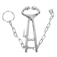 Cattle Nose Pliers for Weaning Rings, Durable Carbon Steel Bull Nose Plier with Precise Clamping Grip