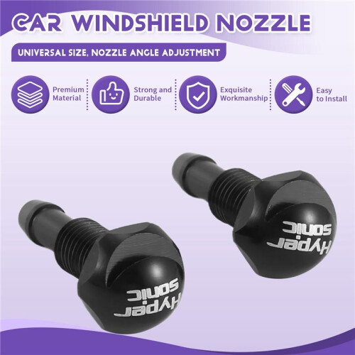 HYPERSONIC 2 St Car Universal Windshield Wiper Washer Spray Munstycke 1