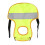 Chicken Saddle Hen Apron Green Adjustable Poultry Protector with Feather Protection and Durable Stitching 1