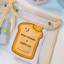 20X PVC Tas met Drukknopen Etui Testpapier Briefpapier Opbergtas Waterdichte Transparante Documententas met Grote Capaciteit