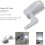 20X LED Hinge Light Universal Cabinet Cupboard Hinge LED Night Light for Kitchen Home Bedroom Lamp-Cool White 9