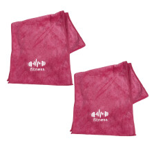 2pcs Quick Drying Sports Towel For Gym Swimming-Rose Pink