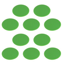 10pack Football Flat Cones Marker Disc with Hole Football-Green