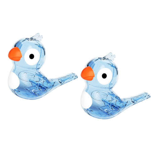 2pcs Educational Bird Call Whistles Noise Makers for Kids-Blue