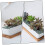 Rectangular Ceramic Succulent Planter with Bamboo Saucer, Modern Design and Easy Drainage for Indoor Decor 4