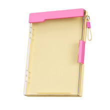 Clear ABS Document Case with Clipboard and Lanyard-Yellow