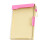 Clear ABS Document Case with Clipboard and Lanyard-Yellow 1