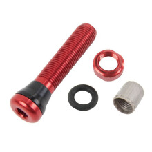 6 Par de Válvulas de Aire Sin Cámara de 40 mm para Bicicleta de Carretera y Vástago de Válvula Sin Cámara de MTB Base Universal Schrader de 10 mm
